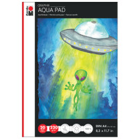 Marabu Aquarellpapierblock Aqua Pad GRAPHIX, A4, 220 g qm