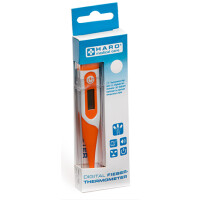 HARO Fieberthermometer, flexible Spitze, weiß orange