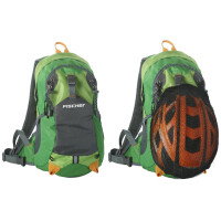 FISCHER Rucksack mit Helmnetz, blau grau