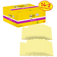 Post-it Haftnotizen super sticky notes, 47,6 x 47,6 mm, 21+3