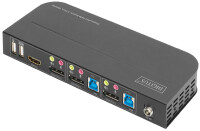 DIGITUS KVM Switch, 2-Port, 2 x DP in, 1 x DP HDMI out