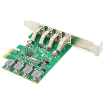 DIGITUS USB 3.0 PCI Express Add-On Karte, 4-Port
