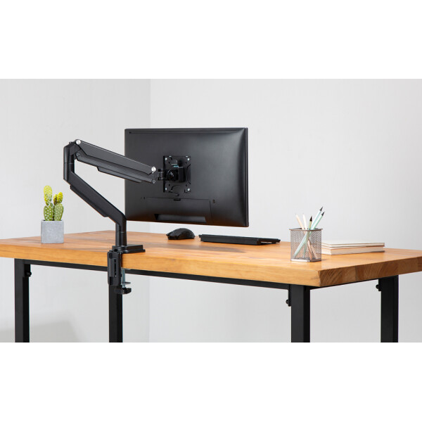 DIGITUS Universal Single Monitorhalter, mit Klemmbefestigung